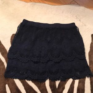 H&M navy blue lace girls skirt size 13-14y
